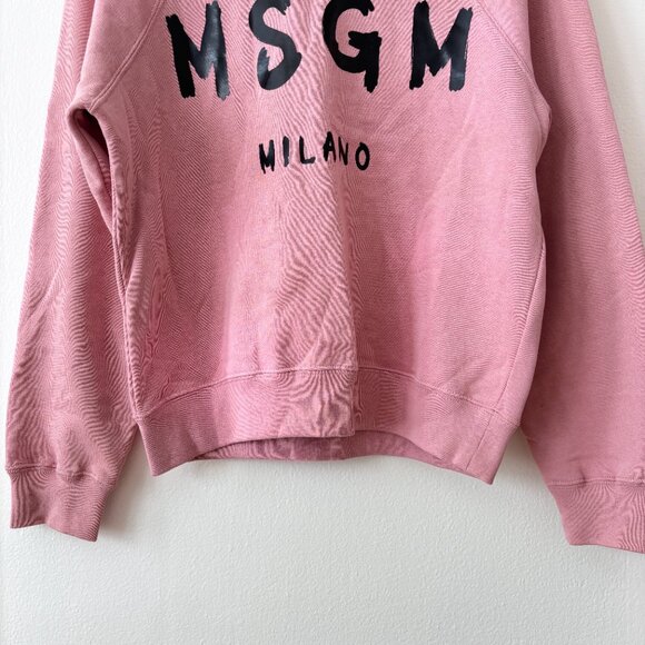 MSGM Milano Logo Sweatshirt in Pink - Picture 4 of 7